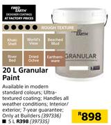 Fired Earth 20Ltr Granular Paint
