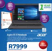 Acer Aspire E5 i5 Notebook-On 10GB Data Price Plan