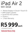 Apple iPad Air 2 WiFi 32GB-Each