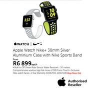 Apple Watch Nike + 38mm Silver Aluminium Case With Nike Sports Band-Each