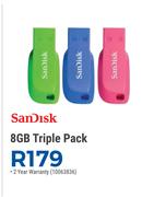 Sandisk 8GB Triple Pack