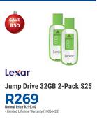 Lexar Jump Drive 32GB 2 Pack S25