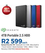 Seagate 4TB Portable 2.5 HDD-Each