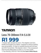 Tamron Lens 70-300mm F/4-5.6 DI