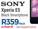 Sony Xperia E5 Black Smartphone-On Smart M