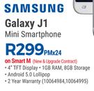 Samsung Galaxy J1 Mini Smartphone-On Smart M