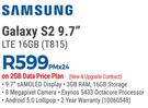 Samsung Galaxy S2 9.7" LTE 16GB T815-On 2GB Data Price Plan