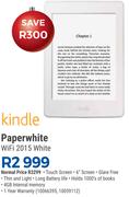 Kindle Paperwhite WiFi 2015 White