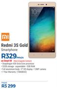 Mi Redmi 3S Gold Smartphone-On Smart M