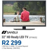 Sansui 32" HD Ready LED TV STY0632