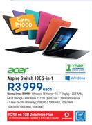 Acer Aspire Switch 10E 2 In 1-Each