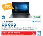 HP 15 i5 Notebook-On 2GB Data Price Plan
