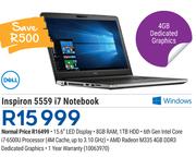 Dell Inspiron 5559 i7 Notebook-On 5GB Data price Plan