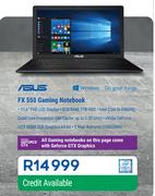 Asus FX 550 Gaming Notebook