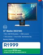 Dell 22" Monitor SE2216H