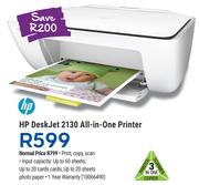 HP Deskjet 2130 All-In-One Printer