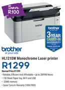 Brother HL1210W Monochrome Laser Printer