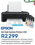 Epson Ink Tank System Printer L120