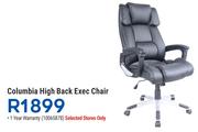 Columbia High Back Exec Chair