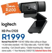 Logitech HD Pro C920