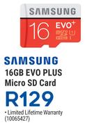 Samsung 16GB Evo Plus Micro SD Card