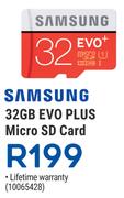 Samsung 32GB Evo Plus Micro SD Card