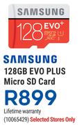Samsung 128GB Evo Plus Micro SD Card