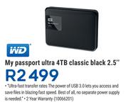WD My Passport Ultra 4TB Classic Black 2.5"
