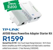 TP-Link AV500 Nano Powerline Adapter Starter Kit