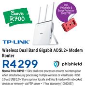 TP-Link Wireless Dual Band Gigabit ADSL2+ Modem Router