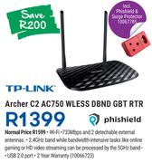 TP-Link Archer C2 AC750 Wless DBND GBT RTR