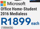 Microsoft Office Home-Student 2016 Medialess-Each