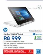 HP Pavilion X360 11" 2 In 1