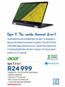 Acer Spin 7 2 In 1