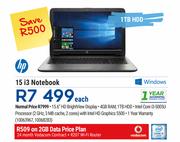 HP 15 i3 Notebook-On 2GB Data Price Plan
