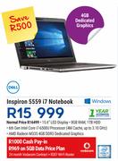 Dell Inspiron 5559 i7 Notebook
