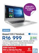 Lenovo Ideapad 510S i7 Notebook-On 5GB Data Price Plan