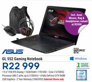 Asus GL 552 Gaming Notebook