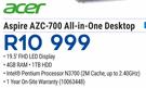 Acer Aspire AZC-700 All-In-One Desktop