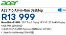 Acer AZ3 715 All-In-One Desktop