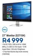Dell 27" Monitor S2715H