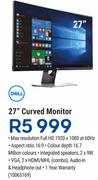 Dell 27" Curved Monitor