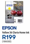 Epson Yellow 36 Claria Home Ink