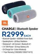 JBL Charge3 Bluetooth Speaker-Each