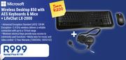 Microsoft Wireless Desktop 850 With AES Keyboard & Mice+ Lifechat LX-2000