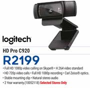 Logitech HD Pro C920
