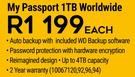 WD My Passport 1TB Worldwide Portable Storage-Each