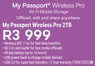 WD My Passport Wireless Pro 2TB Wi-Fi Mobile Storage