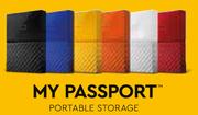 WD My Passport 2TB Worldwide Portable Storage-Each