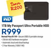 WD 1TB My Passport Ultra Portable HDD